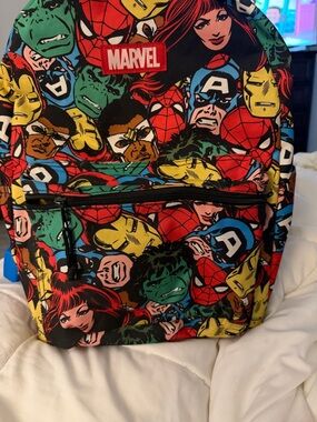 Marvel Comic Faces Backpack - Red, Blue, Green, Yellow, Black